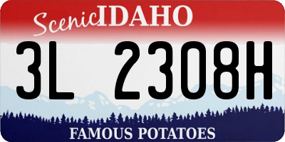 ID license plate 3L2308H