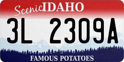 ID license plate 3L2309A