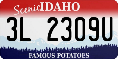 ID license plate 3L2309U