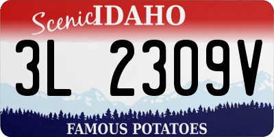 ID license plate 3L2309V