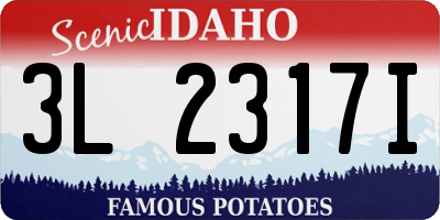 ID license plate 3L2317I