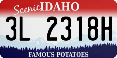 ID license plate 3L2318H
