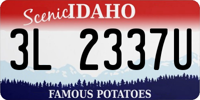 ID license plate 3L2337U