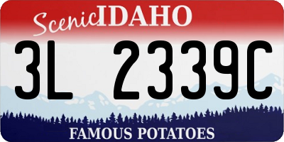 ID license plate 3L2339C
