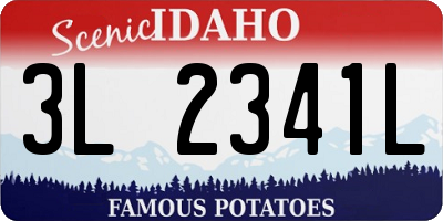 ID license plate 3L2341L