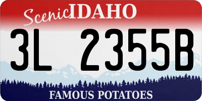 ID license plate 3L2355B