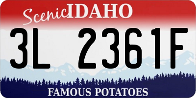 ID license plate 3L2361F