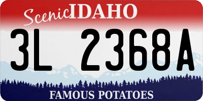 ID license plate 3L2368A