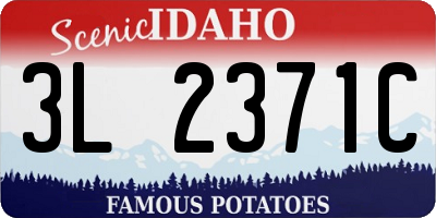 ID license plate 3L2371C