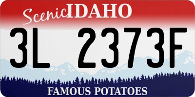 ID license plate 3L2373F