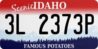 ID license plate 3L2373P