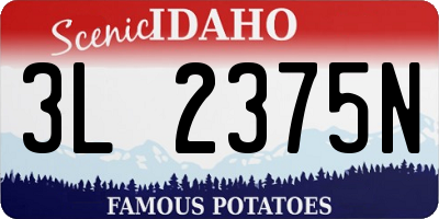 ID license plate 3L2375N