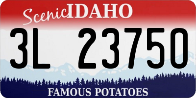 ID license plate 3L2375O