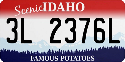 ID license plate 3L2376L