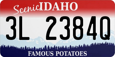 ID license plate 3L2384Q