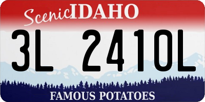 ID license plate 3L2410L