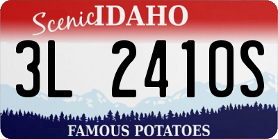 ID license plate 3L2410S