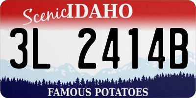 ID license plate 3L2414B