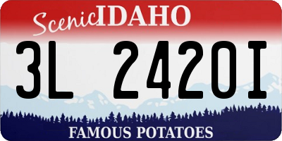ID license plate 3L2420I