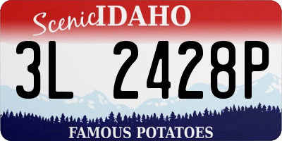 ID license plate 3L2428P