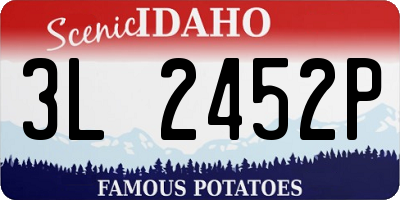 ID license plate 3L2452P
