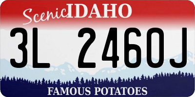 ID license plate 3L2460J