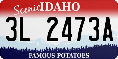 ID license plate 3L2473A