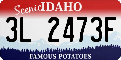 ID license plate 3L2473F