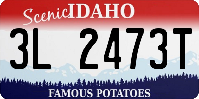 ID license plate 3L2473T
