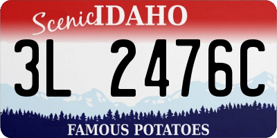 ID license plate 3L2476C