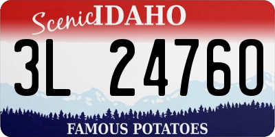 ID license plate 3L2476O