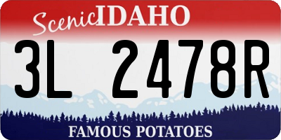 ID license plate 3L2478R