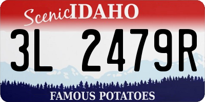ID license plate 3L2479R