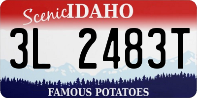 ID license plate 3L2483T