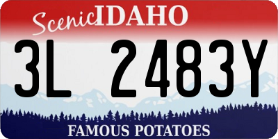 ID license plate 3L2483Y