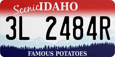 ID license plate 3L2484R