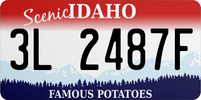 ID license plate 3L2487F