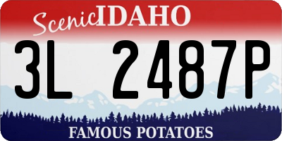 ID license plate 3L2487P