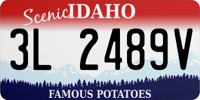 ID license plate 3L2489V