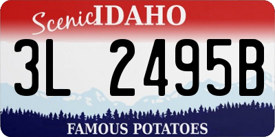 ID license plate 3L2495B
