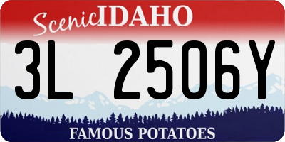 ID license plate 3L2506Y