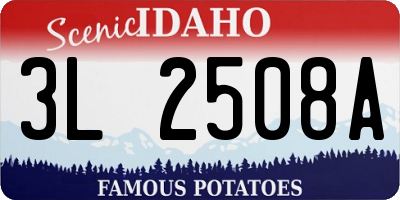 ID license plate 3L2508A