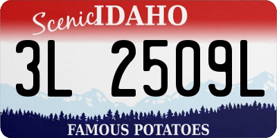 ID license plate 3L2509L