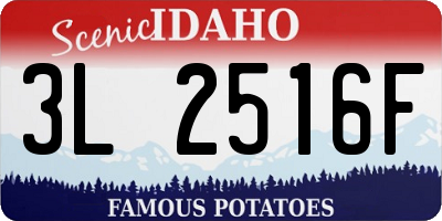 ID license plate 3L2516F