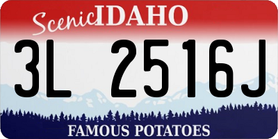 ID license plate 3L2516J