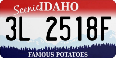 ID license plate 3L2518F