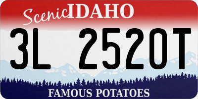 ID license plate 3L2520T