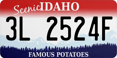 ID license plate 3L2524F