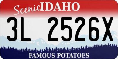 ID license plate 3L2526X