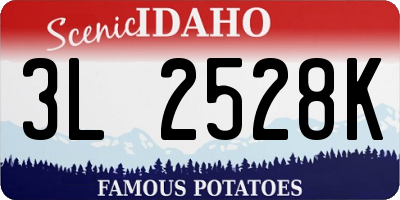 ID license plate 3L2528K